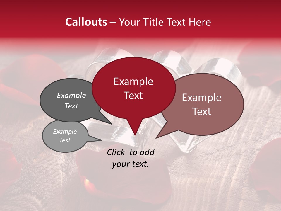 Petal Birthday Rose Petal PowerPoint Template