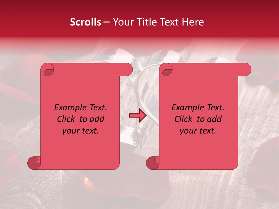 Petal Birthday Rose Petal PowerPoint Template