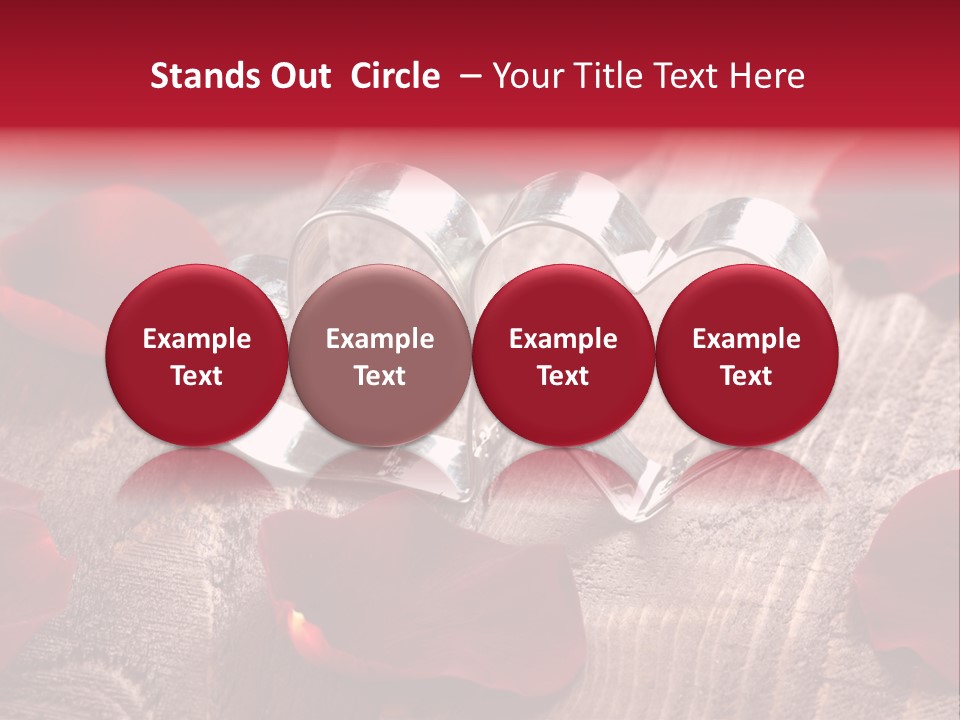 Petal Birthday Rose Petal PowerPoint Template