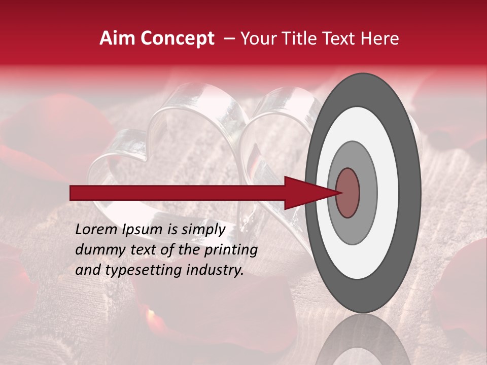 Petal Birthday Rose Petal PowerPoint Template