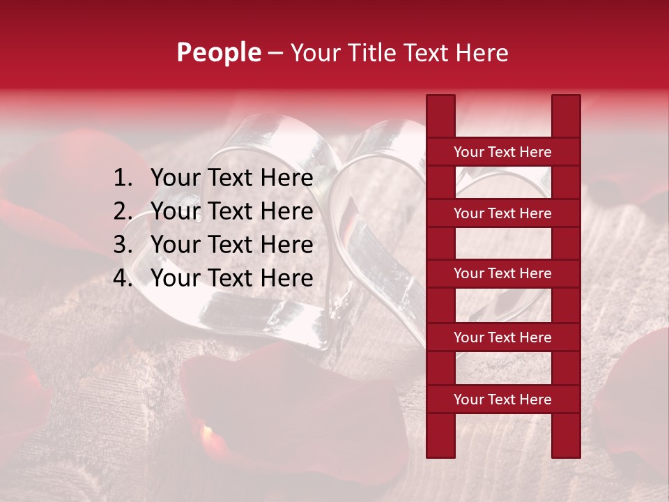 Petal Birthday Rose Petal PowerPoint Template