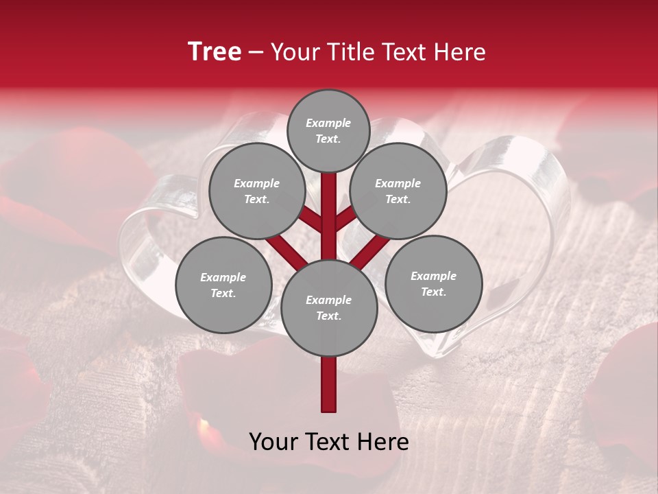 Petal Birthday Rose Petal PowerPoint Template