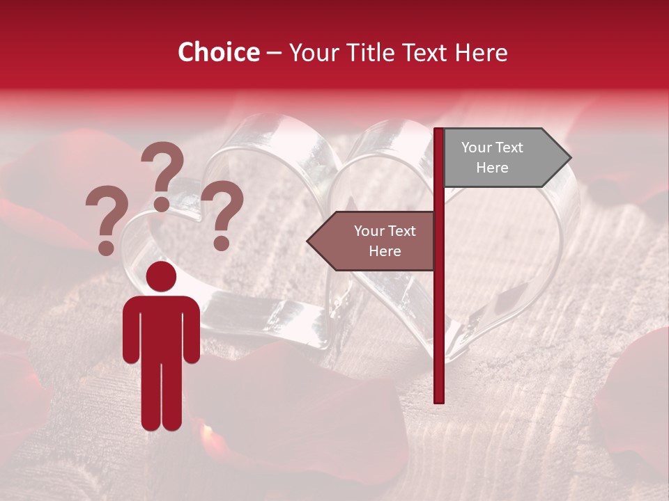 Petal Birthday Rose Petal PowerPoint Template