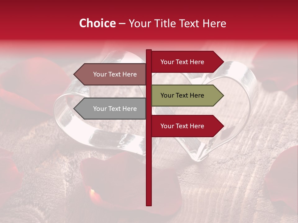 Petal Birthday Rose Petal PowerPoint Template