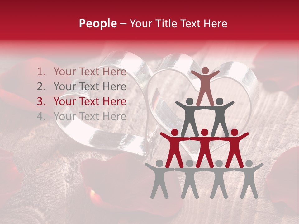 Petal Birthday Rose Petal PowerPoint Template