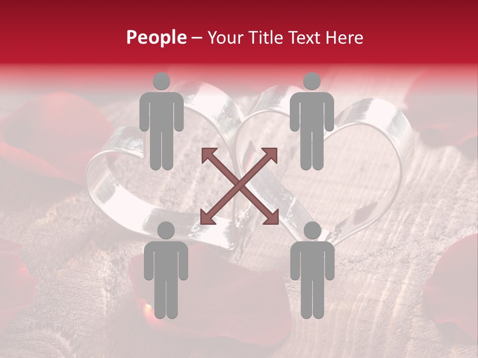 Petal Birthday Rose Petal PowerPoint Template