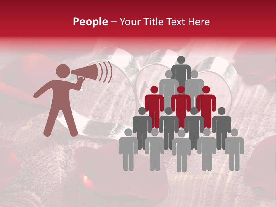 Petal Birthday Rose Petal PowerPoint Template