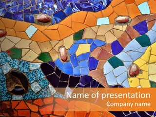 Design Ceramic Gaudi PowerPoint Template