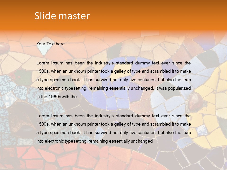 Design Ceramic Gaudi PowerPoint Template