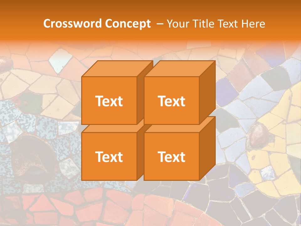 Design Ceramic Gaudi PowerPoint Template