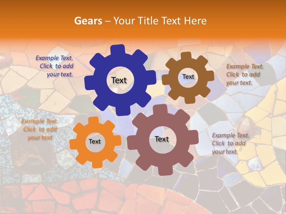 Design Ceramic Gaudi PowerPoint Template