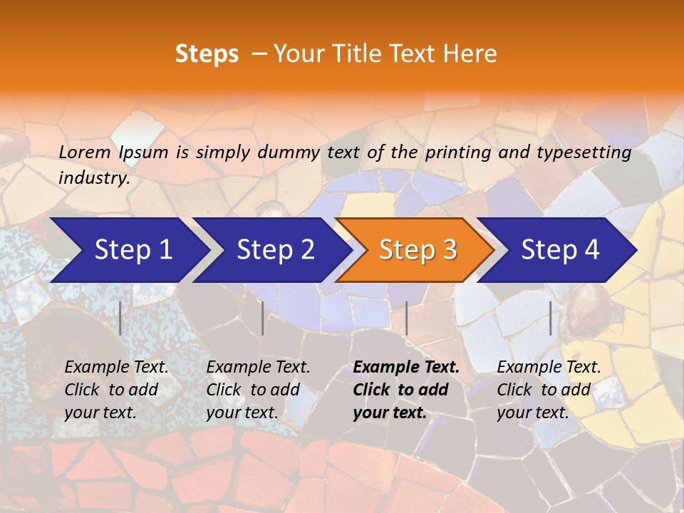 Design Ceramic Gaudi PowerPoint Template