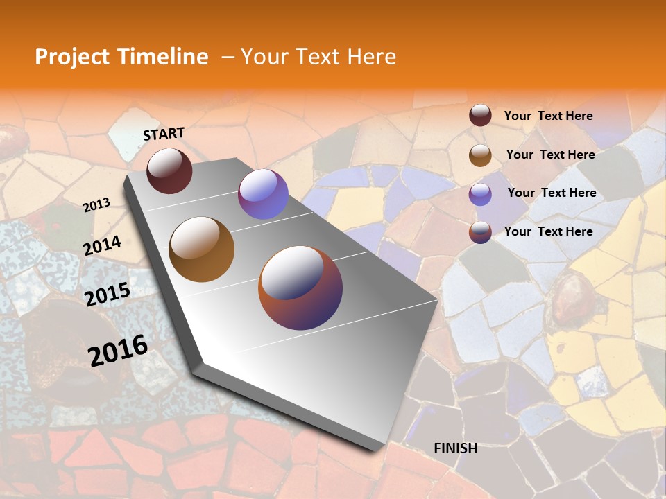 Design Ceramic Gaudi PowerPoint Template