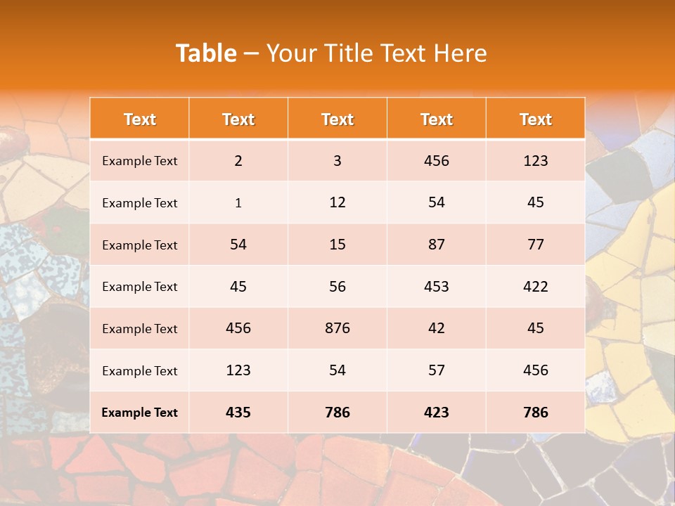 Design Ceramic Gaudi PowerPoint Template