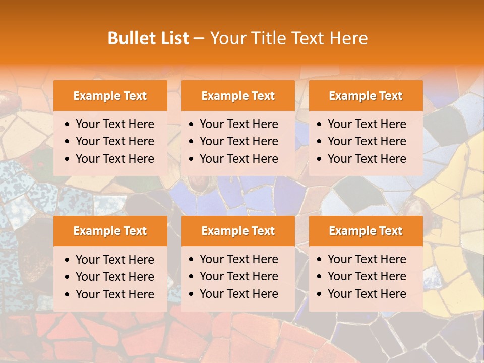 Design Ceramic Gaudi PowerPoint Template