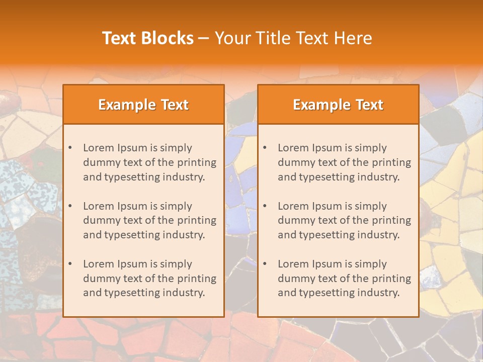 Design Ceramic Gaudi PowerPoint Template