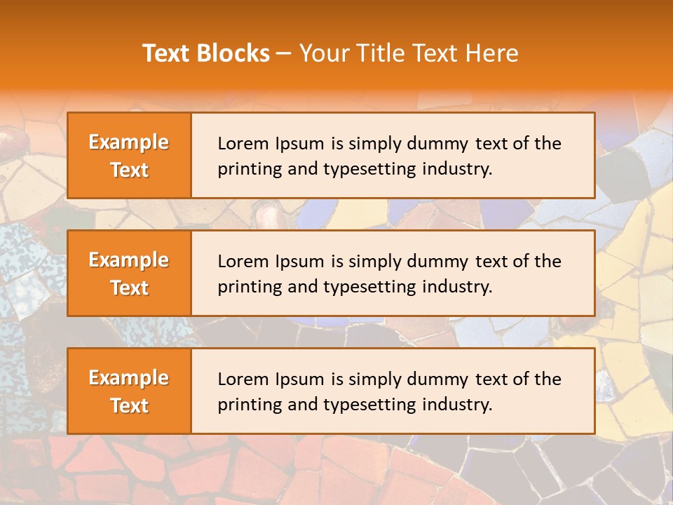 Design Ceramic Gaudi PowerPoint Template