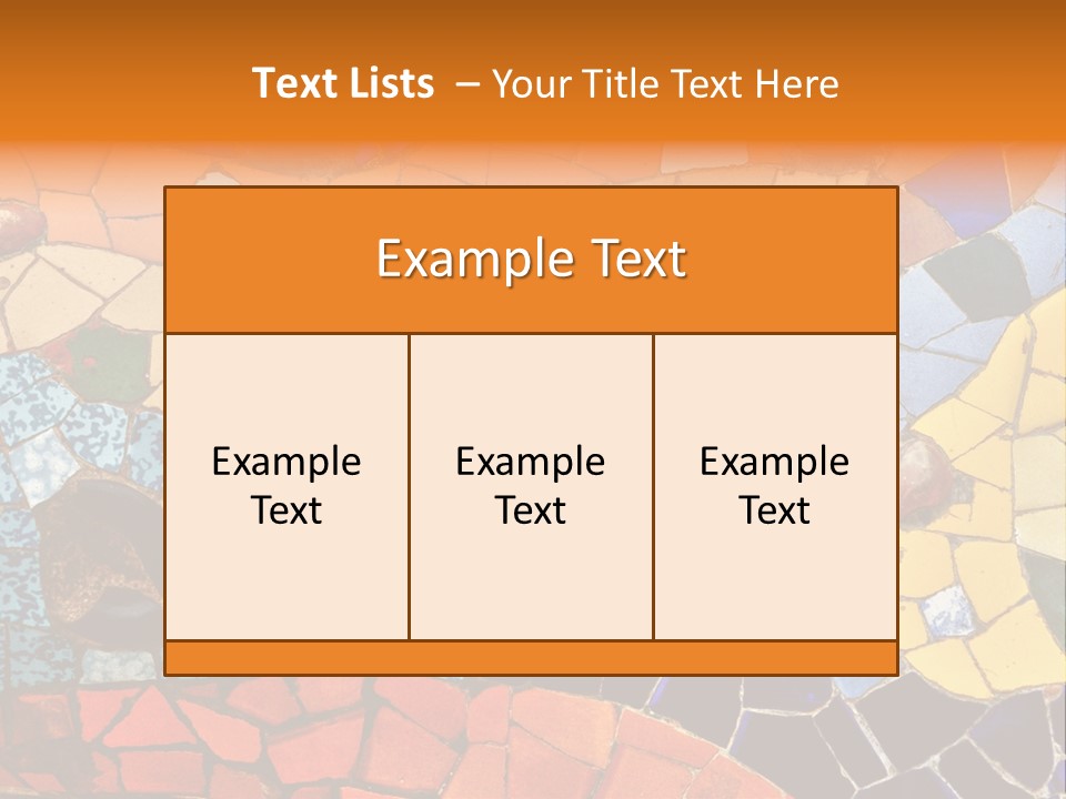 Design Ceramic Gaudi PowerPoint Template
