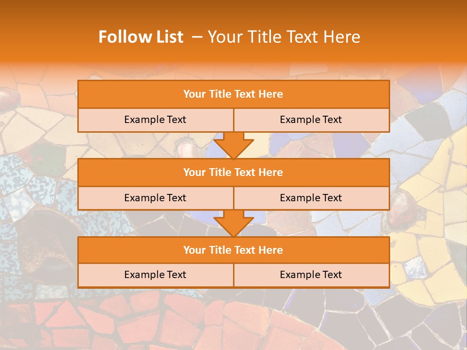 Design Ceramic Gaudi PowerPoint Template