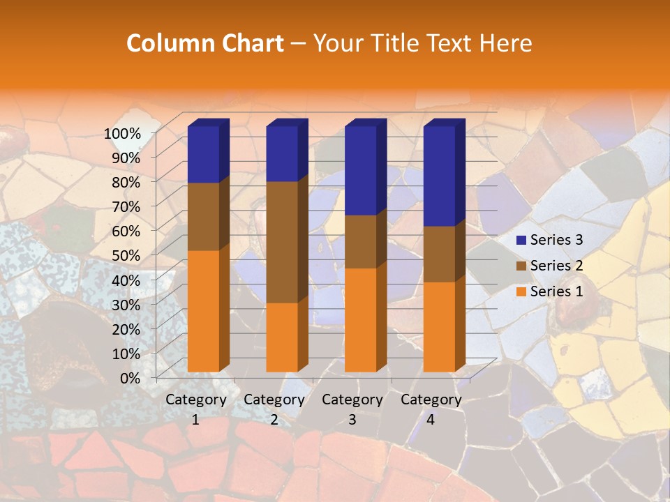 Design Ceramic Gaudi PowerPoint Template