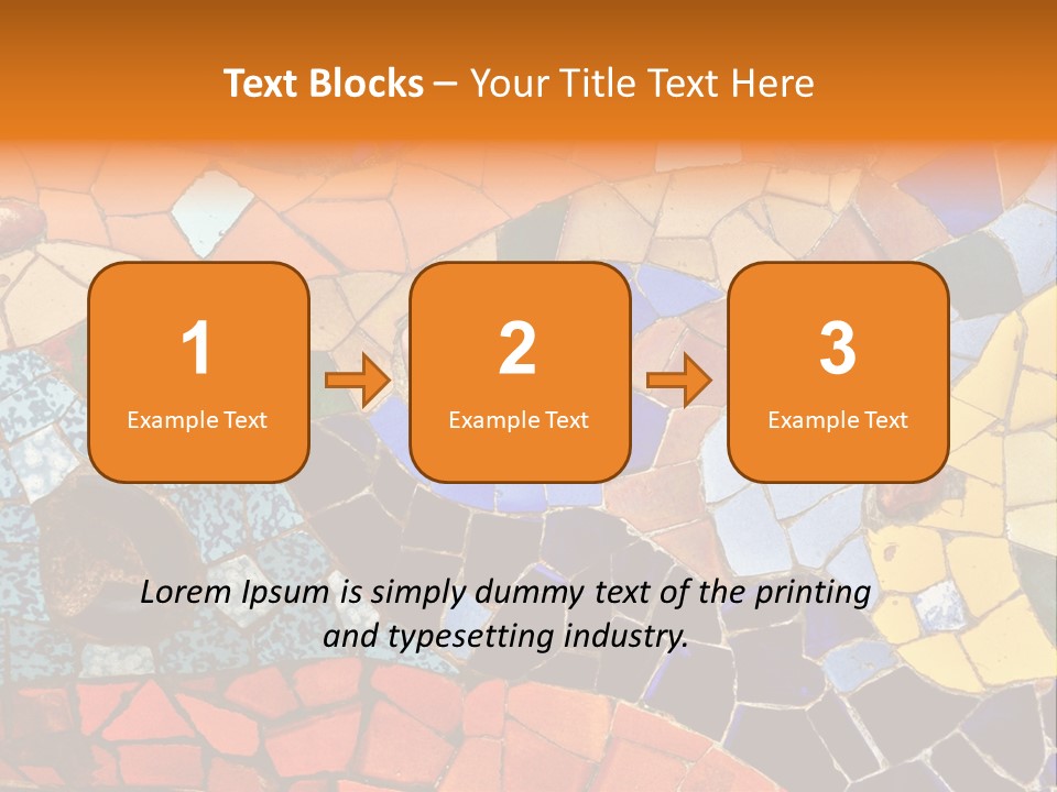 Design Ceramic Gaudi PowerPoint Template