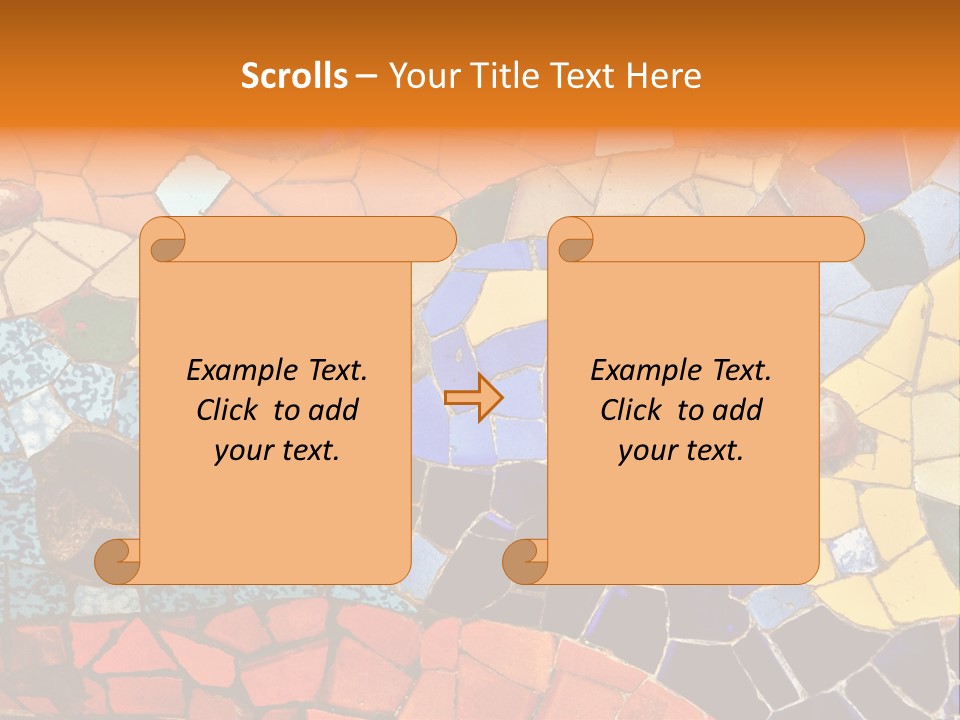 Design Ceramic Gaudi PowerPoint Template