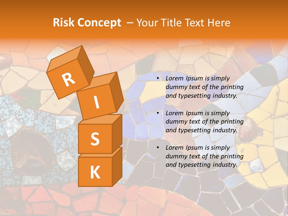 Design Ceramic Gaudi PowerPoint Template