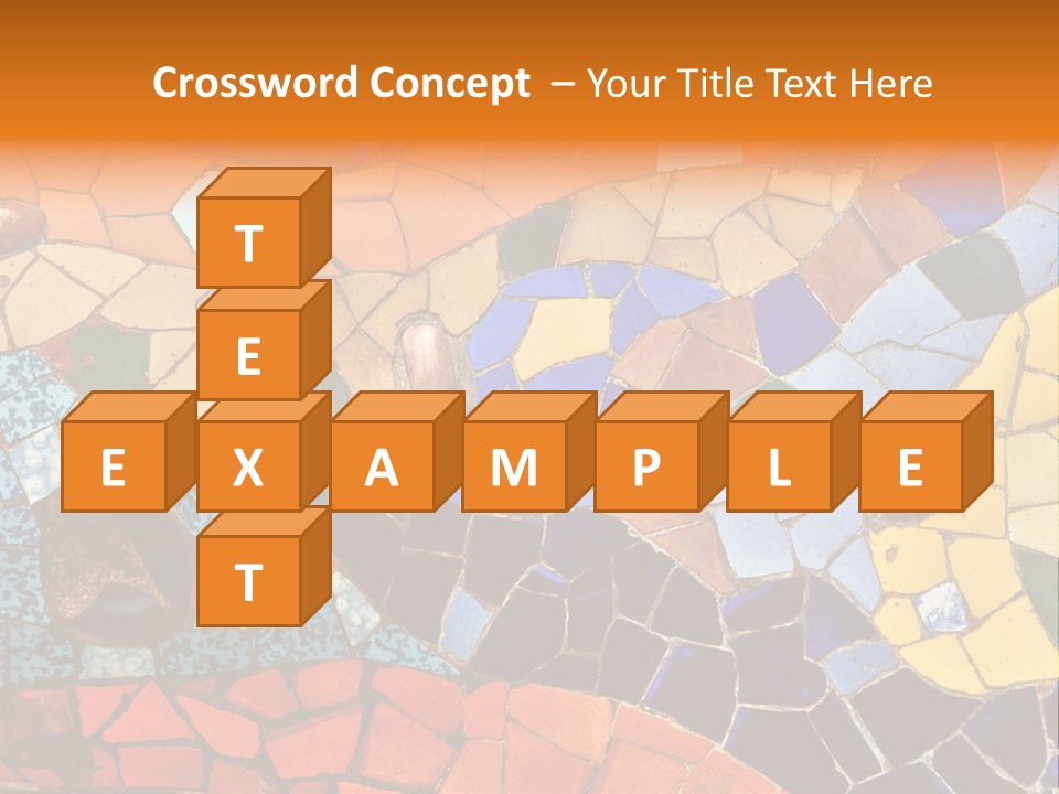 Design Ceramic Gaudi PowerPoint Template