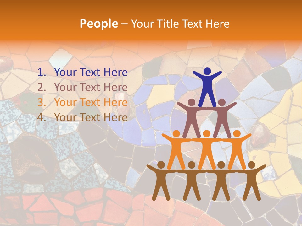 Design Ceramic Gaudi PowerPoint Template