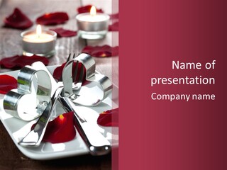 Holiday Tableware Symbol PowerPoint Template