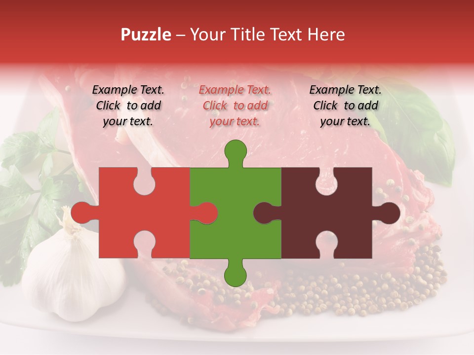 Plate Steak Butcher PowerPoint Template