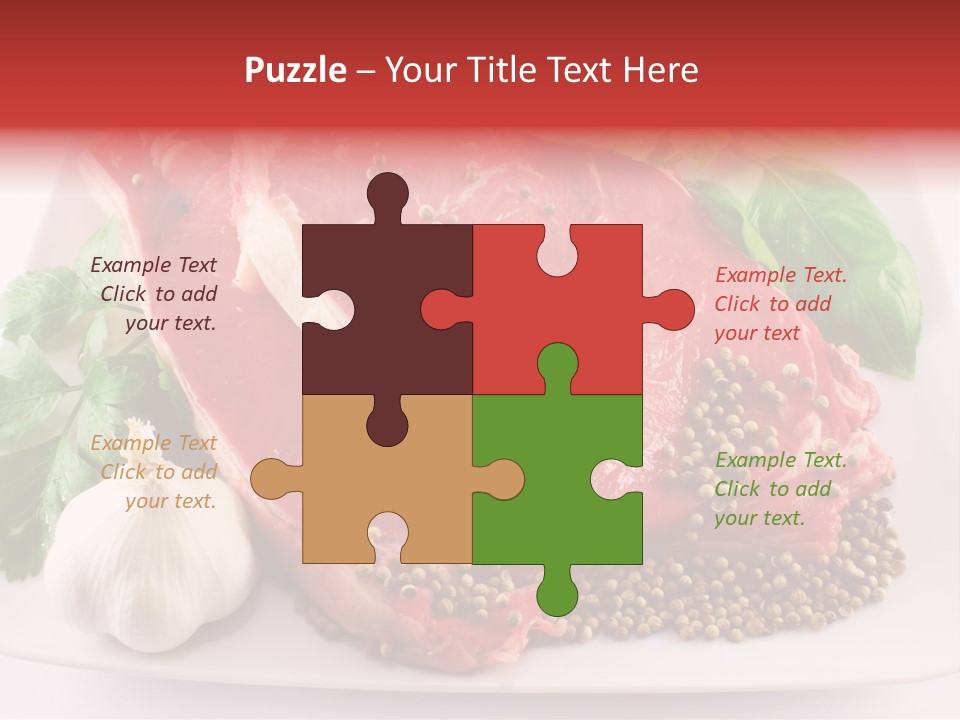 Plate Steak Butcher PowerPoint Template