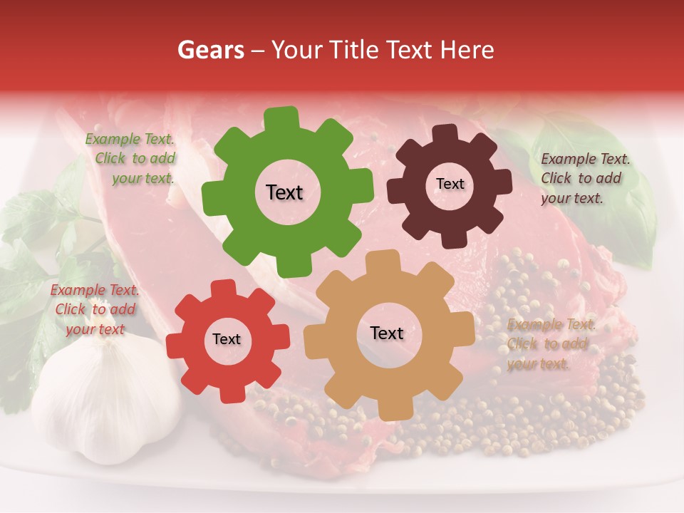 Plate Steak Butcher PowerPoint Template