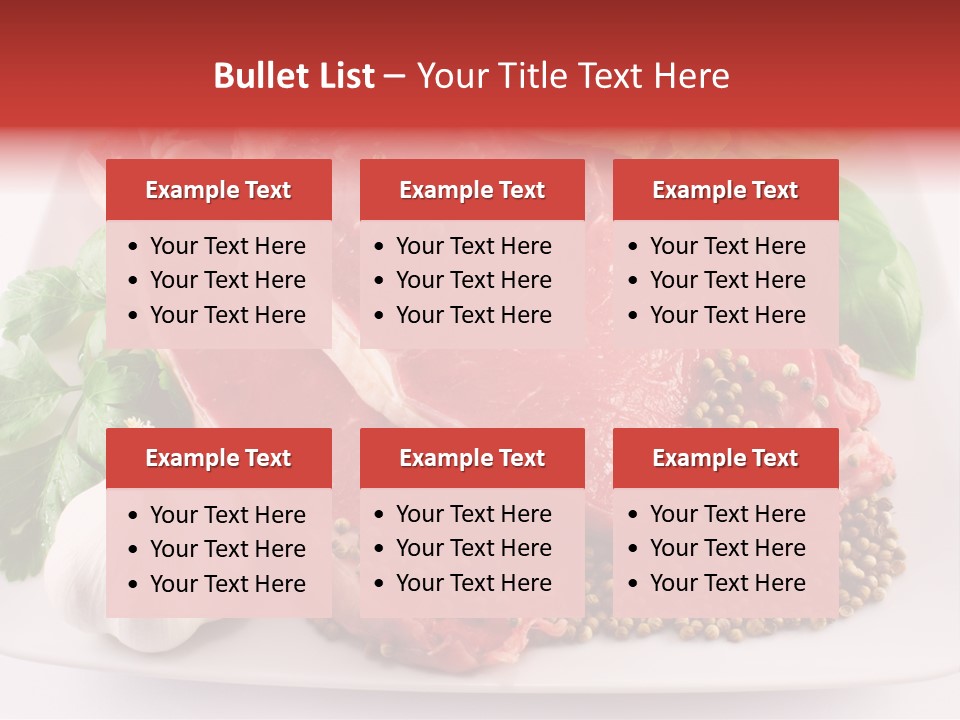 Plate Steak Butcher PowerPoint Template