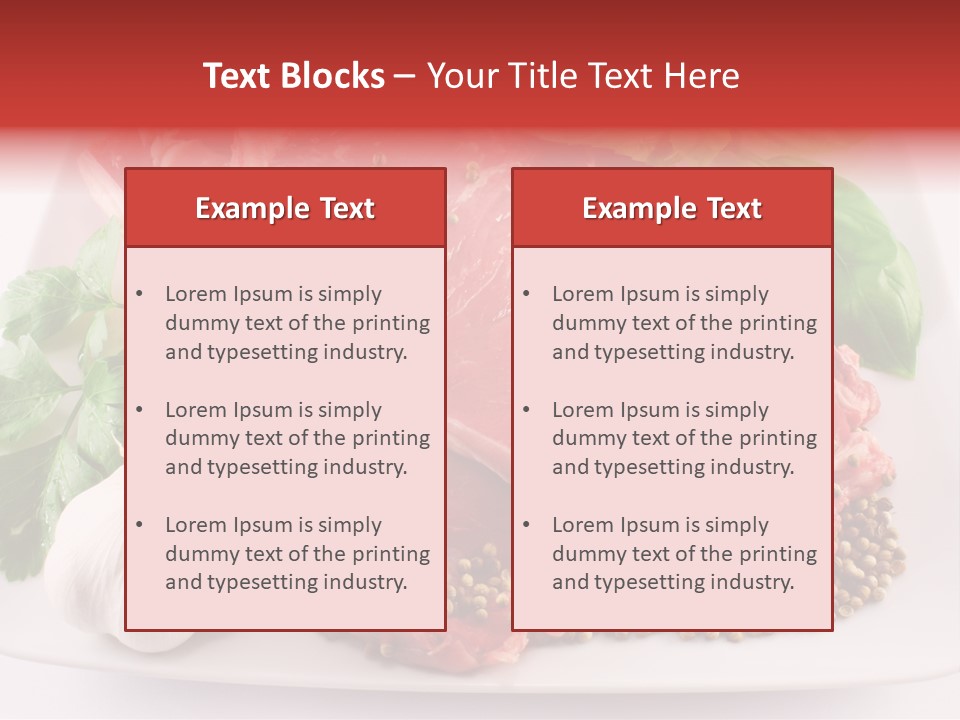 Plate Steak Butcher PowerPoint Template