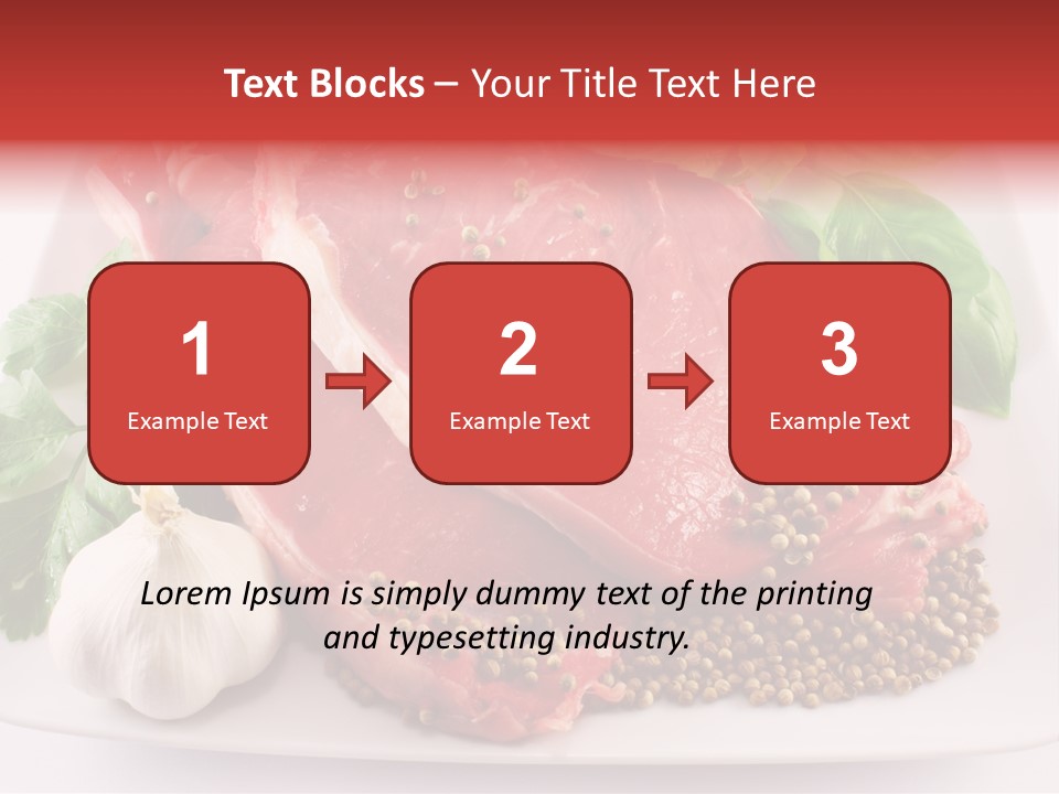 Plate Steak Butcher PowerPoint Template
