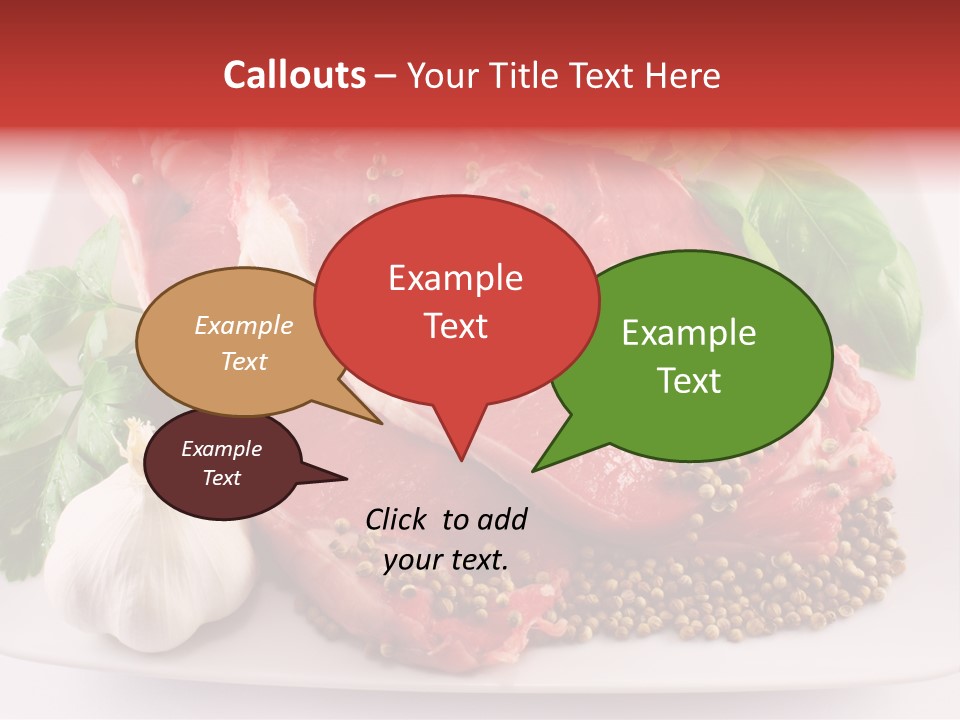 Plate Steak Butcher PowerPoint Template