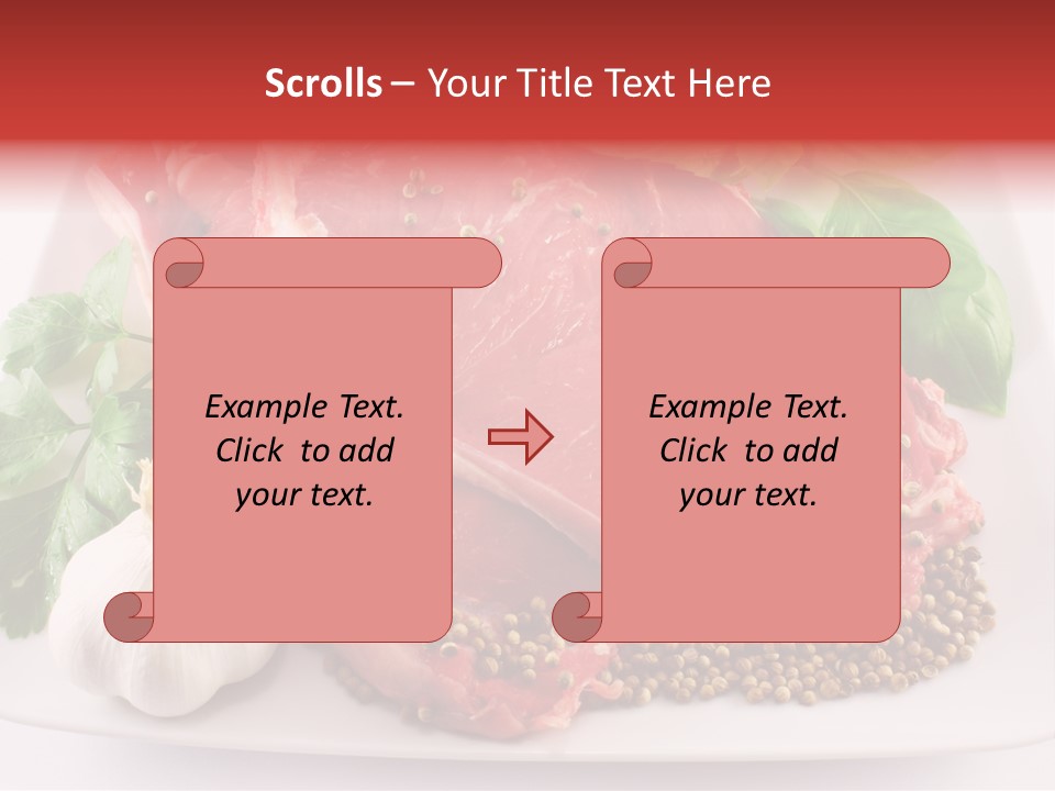 Plate Steak Butcher PowerPoint Template
