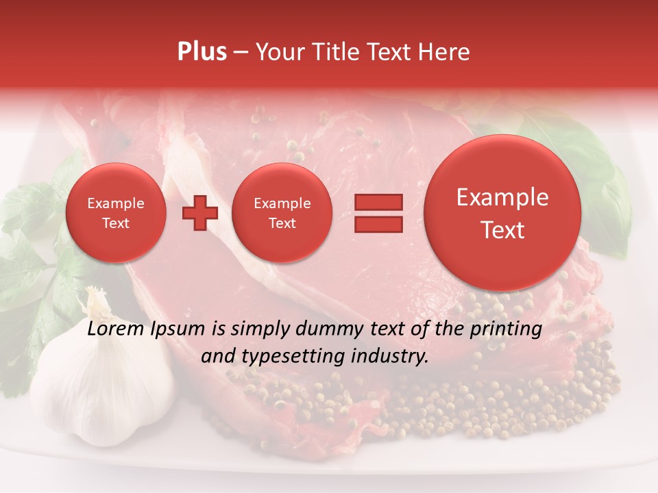 Plate Steak Butcher PowerPoint Template