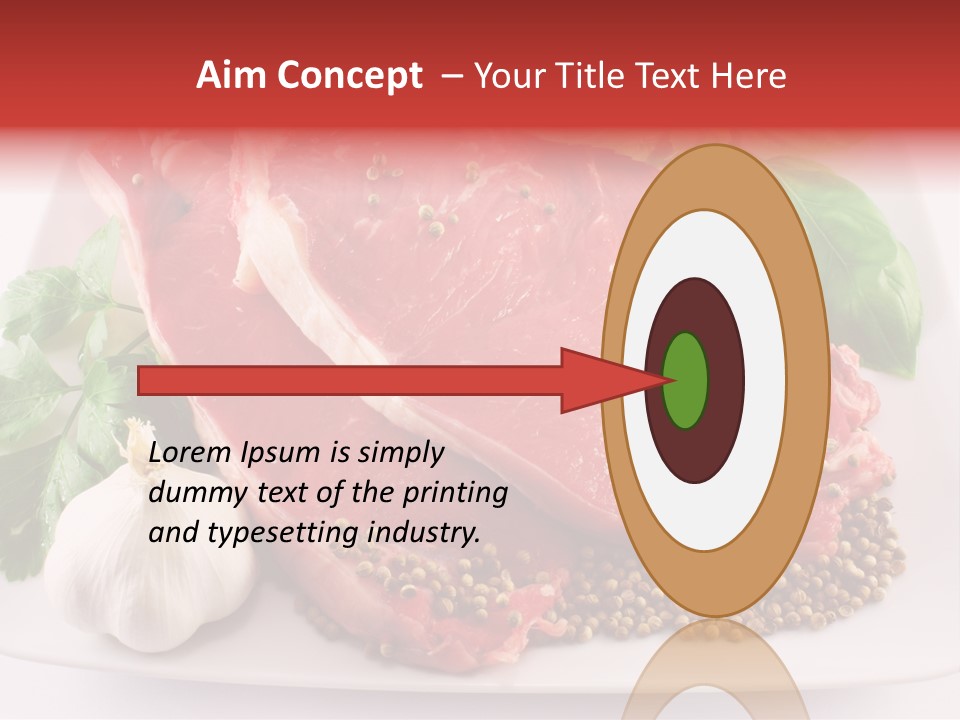 Plate Steak Butcher PowerPoint Template