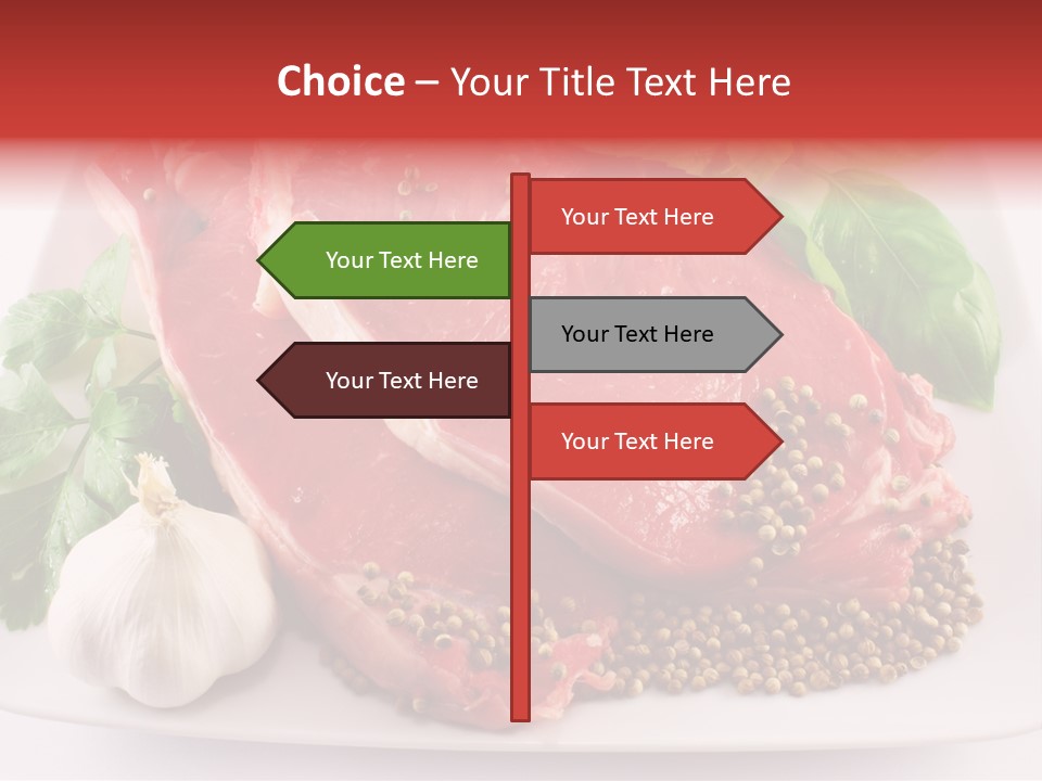 Plate Steak Butcher PowerPoint Template