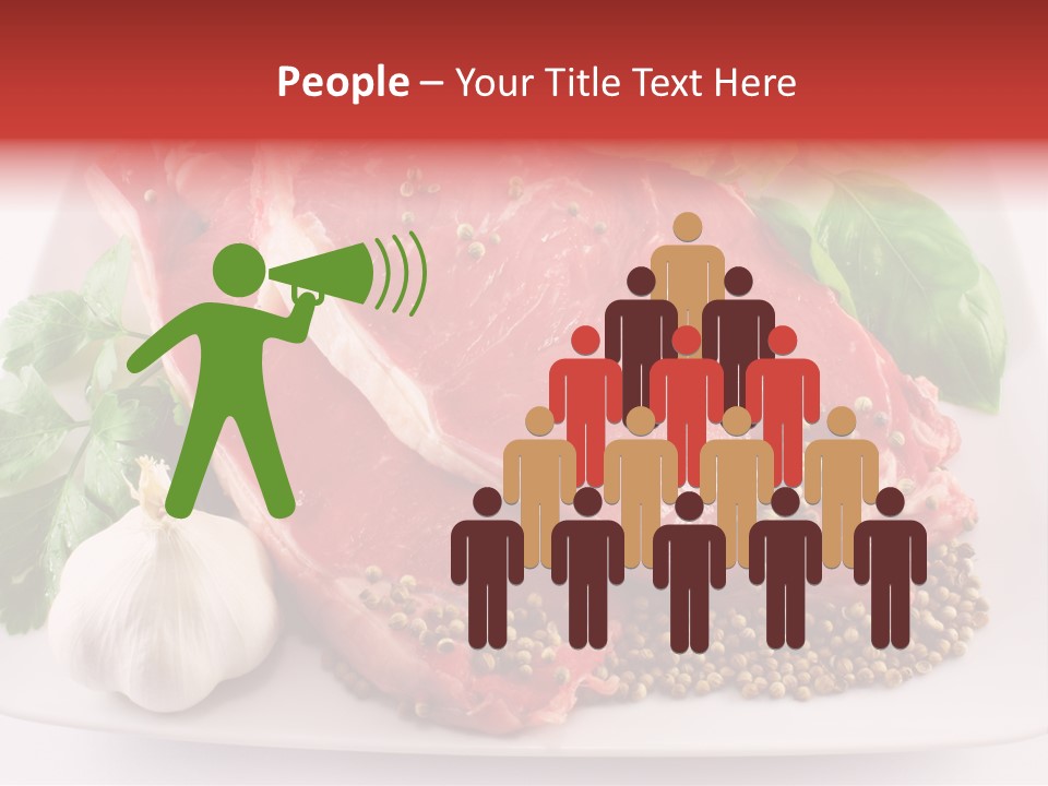 Plate Steak Butcher PowerPoint Template