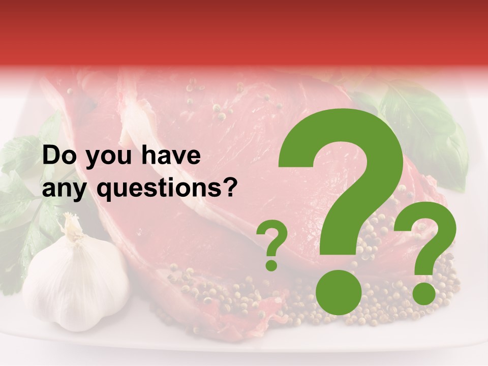 Plate Steak Butcher PowerPoint Template