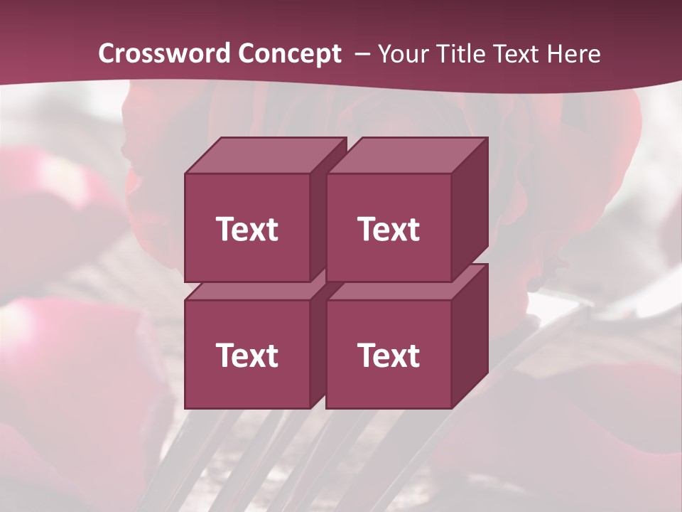 Card Enamoured Romantic PowerPoint Template