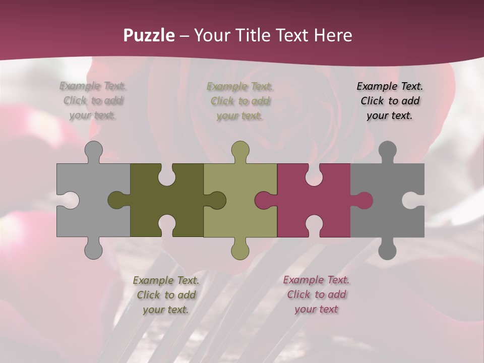 Card Enamoured Romantic PowerPoint Template