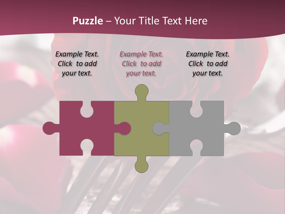 Card Enamoured Romantic PowerPoint Template