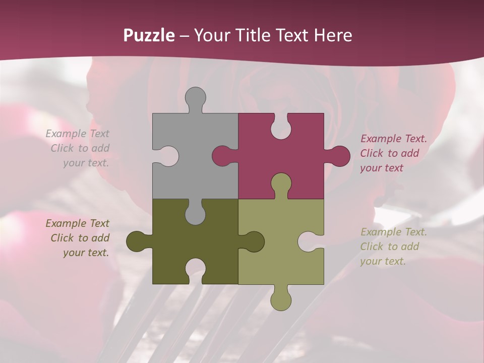 Card Enamoured Romantic PowerPoint Template