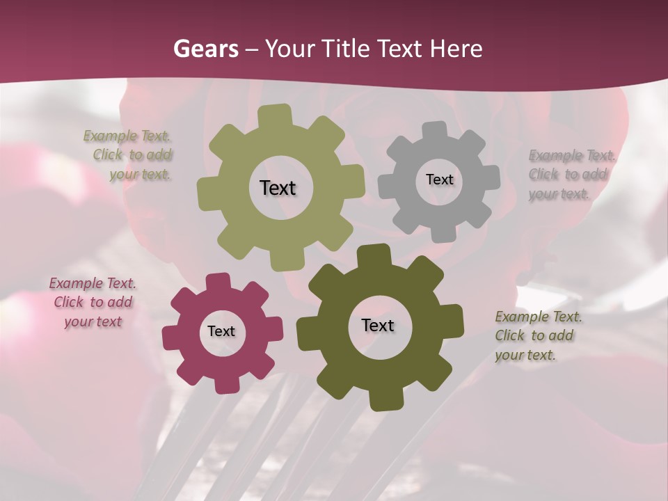 Card Enamoured Romantic PowerPoint Template