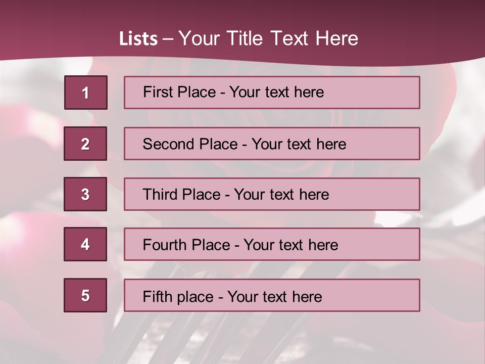 Card Enamoured Romantic PowerPoint Template