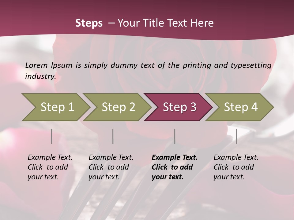 Card Enamoured Romantic PowerPoint Template